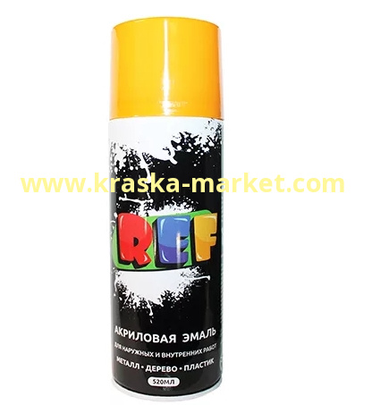 Краска акриловая флуоресцентная в аэрозольном баллоне. Цвет: оранжево-красный. Объем(м3): 520 мл. Артикул: 1006. Бренд: Ref.